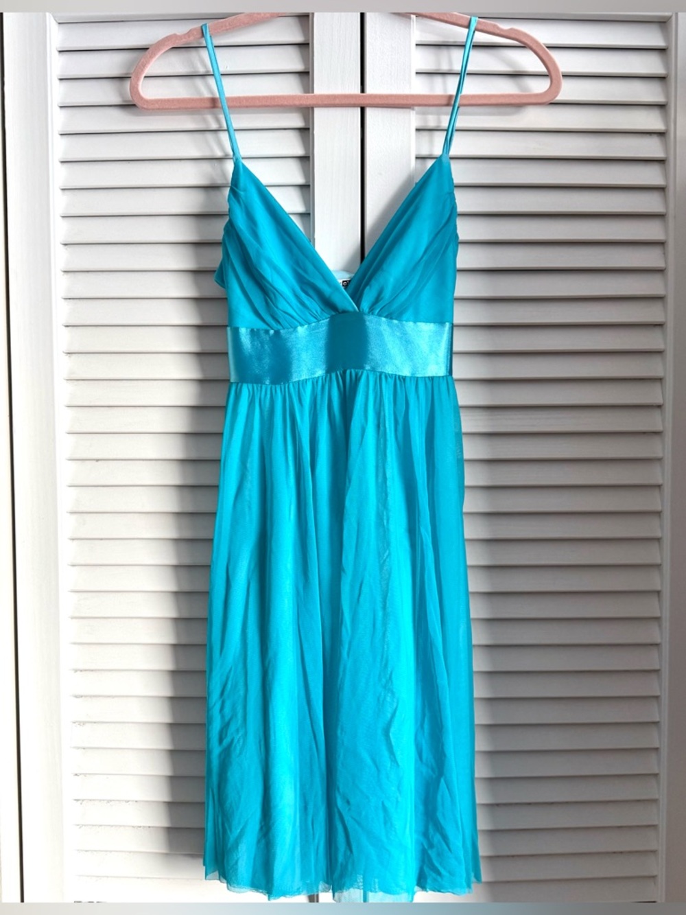 Blue Y2k Mesh Dress
